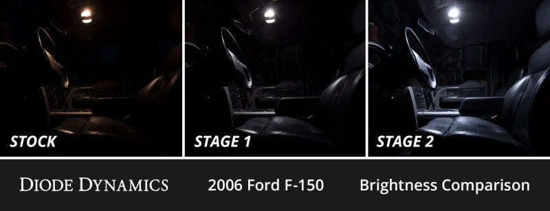 Diode Dynamics 04-08 d F-150 Interior LED Kit Cool White Stage 1 - Back View