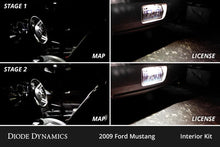 Load image into Gallery viewer, Diode Dynamics 05-09 d Mustang Interior LED Kit Cool White Stage 1 - Back View