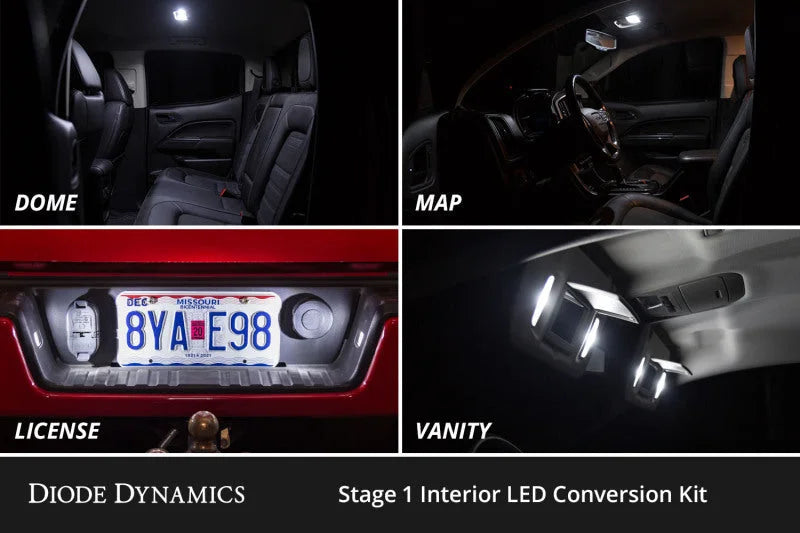 Diode Dynamics 07-13 Chevrolet Avalanche Interior LED Kit Cool White Stage 2 - Back View