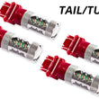 Load image into Gallery viewer, Diode Dynamics 07-13 GMC Sierra 1500 Rear Turn/Tail Light LED 3157 Bulb HP48 LED - Red Set of 4 - Installation View