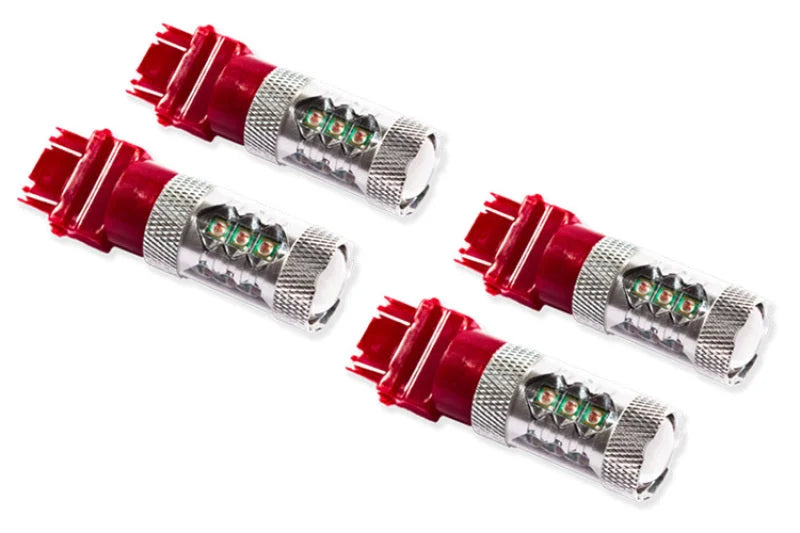 Diode Dynamics 07-13 GMC Sierra 1500 Rear Turn/Tail Light LED 3157 Bulb XP80 LED - Red Set of 4 - Main Product View