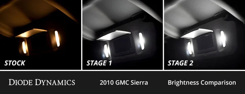 Diode Dynamics 07-13 GMC Sierra Interior LED Kit Cool White Stage 2 - Side View