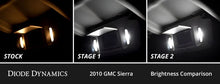 Load image into Gallery viewer, Diode Dynamics 07-13 GMC Sierra Interior LED Kit Cool White Stage 2 - Side View