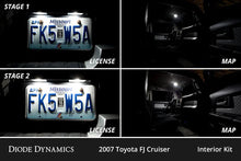 Load image into Gallery viewer, Diode Dynamics 07-14 Toyota FJ Cruiser Interior LED Kit Cool White Stage 2 - Side View