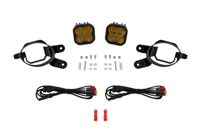 Diode Dynamics 10-13 Lexus IS250C SS3 LED Fog Light Kit (3000K) Sport Yellow SAE Fog - Yellow - Main Product View