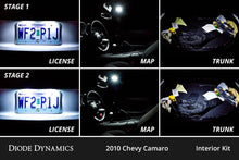 Load image into Gallery viewer, Diode Dynamics 10-15 Chevrolet Camaro Interior LED Kit Cool White Stage 1 - Installation View