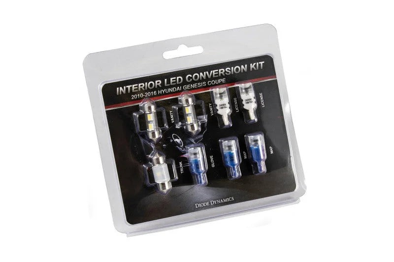Diode Dynamics 10-16 Hyundai Genesis Coupe Interior Kit Stage 1 - Blue - Main Product View