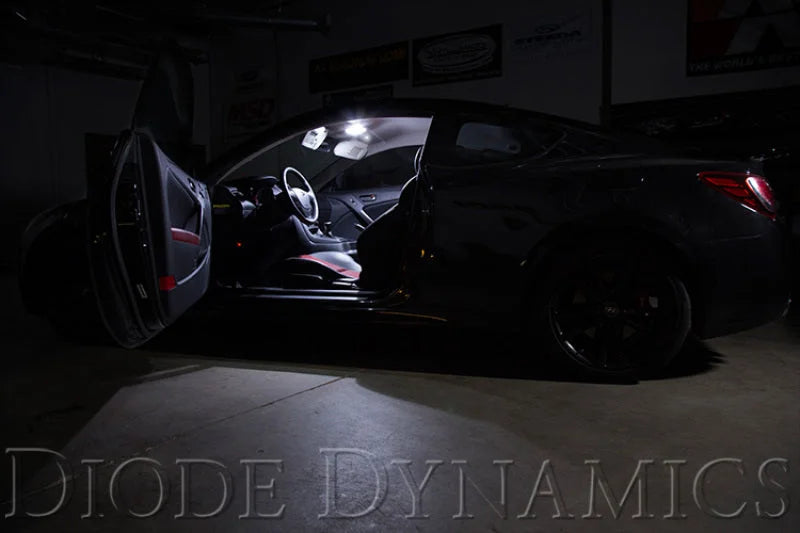Diode Dynamics 10-16 Hyundai Genesis Coupe Interior Kit Stage 2 - Red - Back View