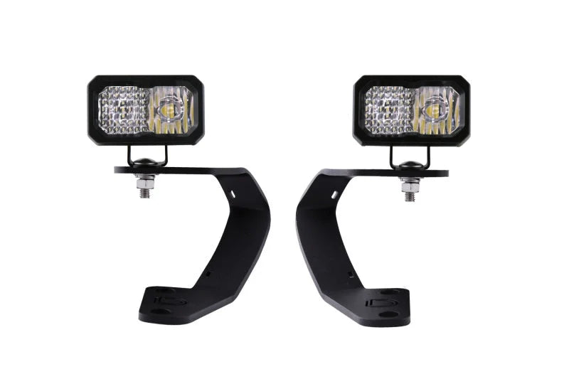 Diode Dynamics 10-21 Toyota 4Runner Stage Series 2in LED Ditch Light Kit - Pro White Combo - Main Product View