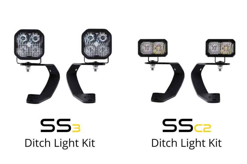 Diode Dynamics 10-21 Toyota 4Runner Stage Series 2in LED Ditch Light Kit - Sport Yellow Combo - Additional View 5