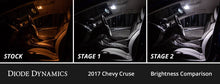 Load image into Gallery viewer, Diode Dynamics 11-15 Chevrolet Cruze Interior LED Kit Cool White Stage 1 - Installation View