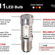Load image into Gallery viewer, Diode Dynamics 1156 LED Bulb HP11 LED - Amber (Single) - Installation View