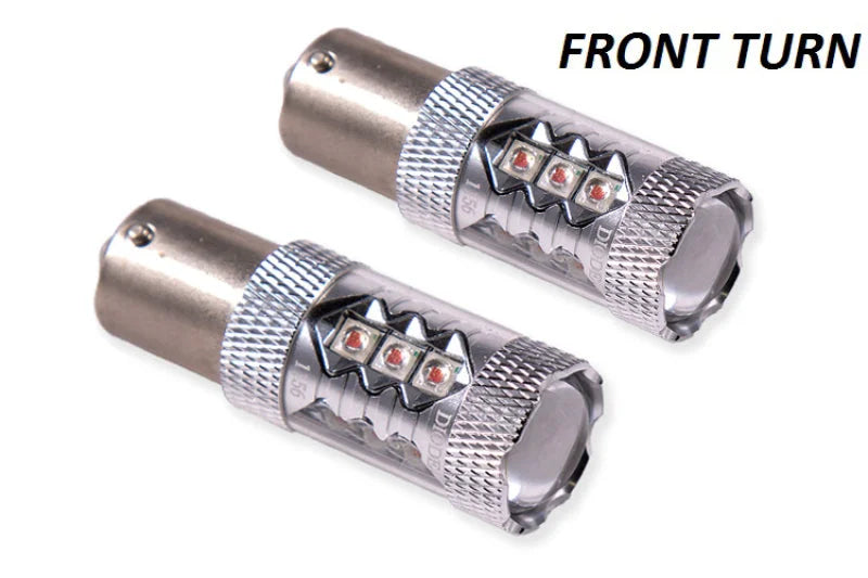 Diode Dynamics 1156 LED Bulb HP48 LED - Amber (Pair) - Side View