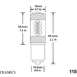Load image into Gallery viewer, Diode Dynamics 1156 XP80 LED - Amber (Single) - Side View