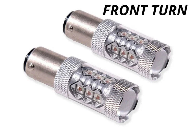 Diode Dynamics 1157 LED Bulb HP11 LED - Amber (Pair) - Side View
