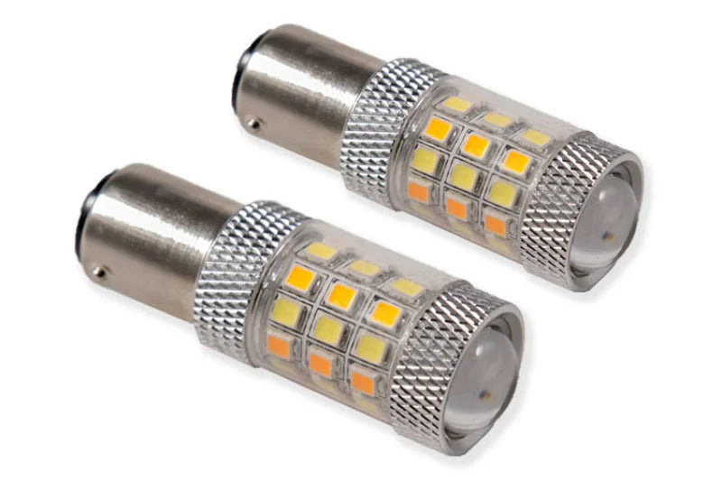 Diode Dynamics 1157 LED Bulb HP24 Dual-Color LED - Cool - White (Single) - Back View