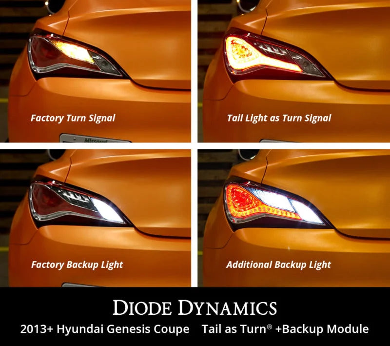 Diode Dynamics 13-16 Hyundai Genesis Coupe Tail as Turn +Backup Module (USDM) Stage 2 - Side View