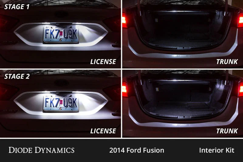 Diode Dynamics 13-20 d Fusion Interior LED Kit Cool White Stage 2 - Side View