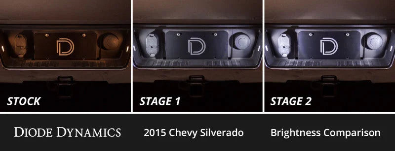 Diode Dynamics 14-18 Chevrolet Silverado Interior LED Kit Cool White Stage 2 - Side View