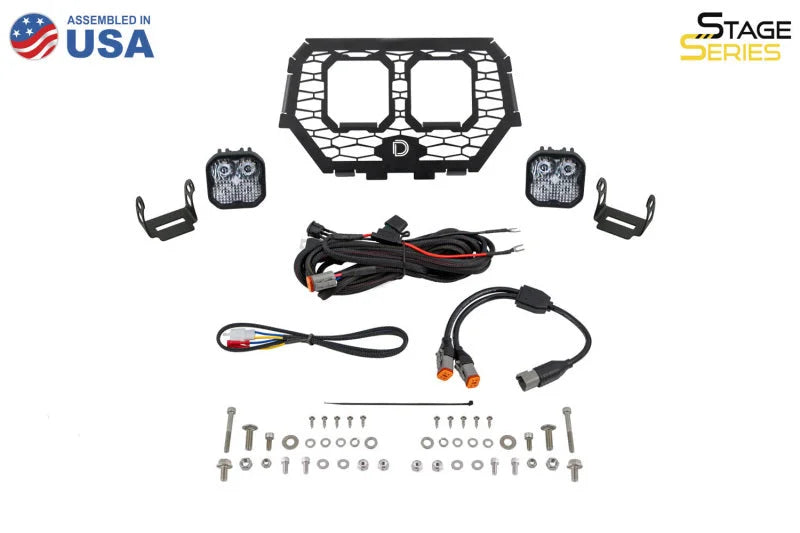Diode Dynamics 14-18 Polaris RZR XP Stage Series LED Grille Kit - Sport White Combo - Additional View 6