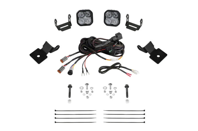 Diode Dynamics 14-18 Polaris RZR XP Stage Series SS3 A-Pillar Pod Kit - Sport White Combo - Main Product View