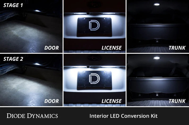 Diode Dynamics 14-18 Subaru ester Interior LED Kit Cool White Stage 2 - Back View