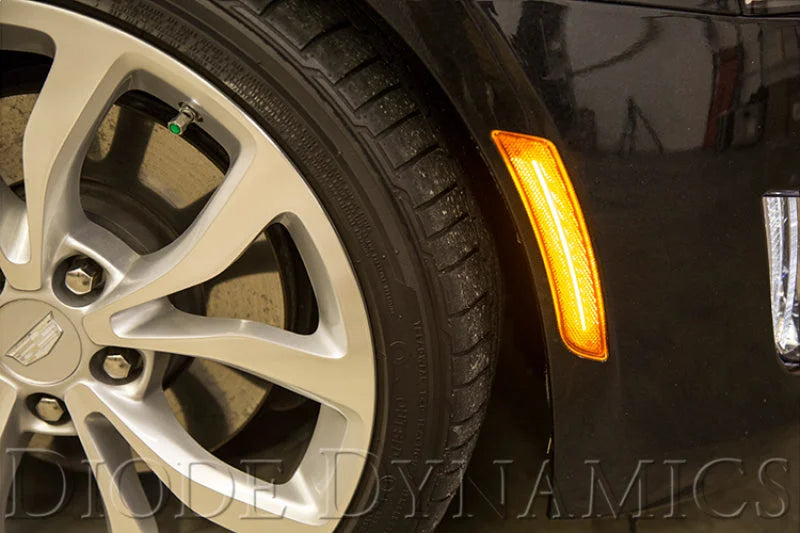 Diode Dynamics 14-19 Cadillac ATS Cadillac ATS LED Sidemarkers (Pair) Smoked - Main Product View