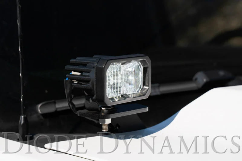 Diode Dynamics 14-19 Silverado/Sierra SS3 LED Ditch Light Kit Sport - White Combo - Side View