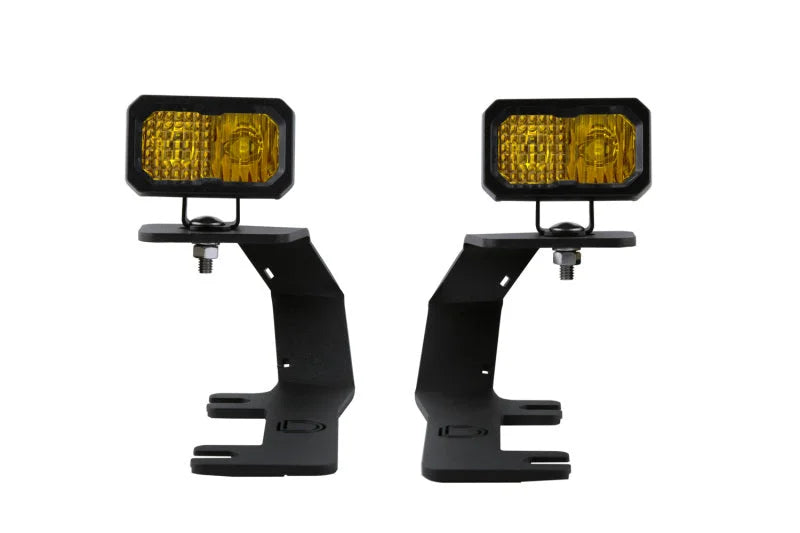 Diode Dynamics 14-19 Silverado/Sierra SSC2 LED Ditch Light Kit - Sport Yellow Combo - Main Product View