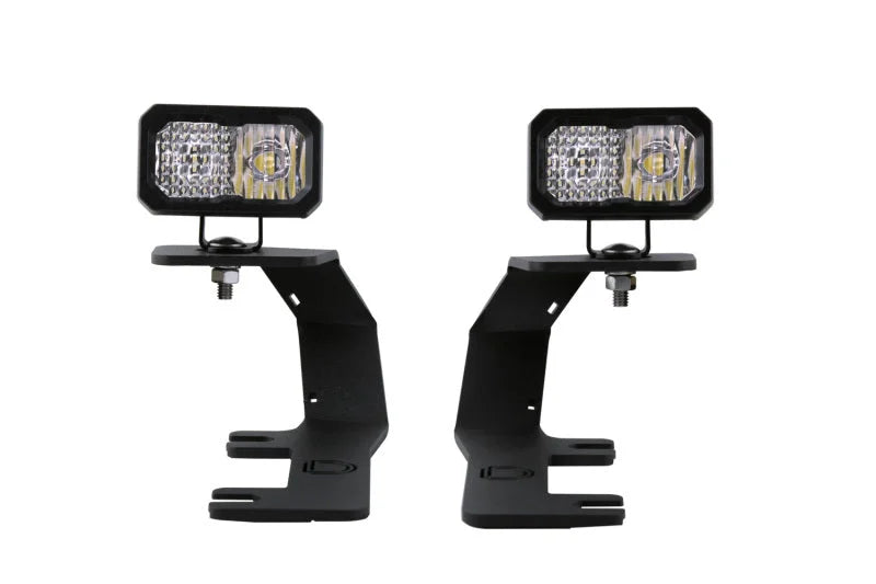 Diode Dynamics 14-19 Silverado/Sierra SSC2 LED Ditch Light Kit Sport - White Combo - Main Product View