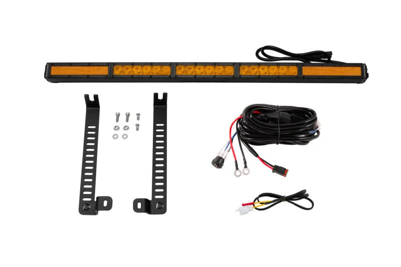 Diode Dynamics 14-19 Toyota 4Runner SS30 (Single) Stealth Lightbar Kit - Amber Combo - Main Product View