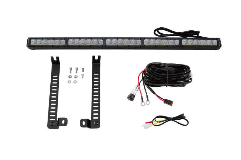Diode Dynamics 14-19 Toyota 4Runner SS30 (Single) Stealth Lightbar Kit - White Driving - Main Product View