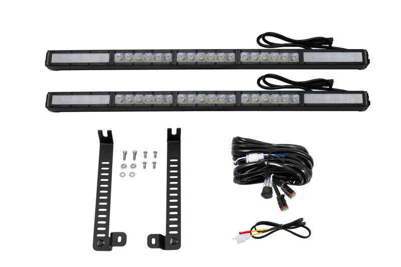 Diode Dynamics 14-19 Toyota 4Runner SS30 (Single) Stealth Lightbar Kit - White Driving - Additional View 6