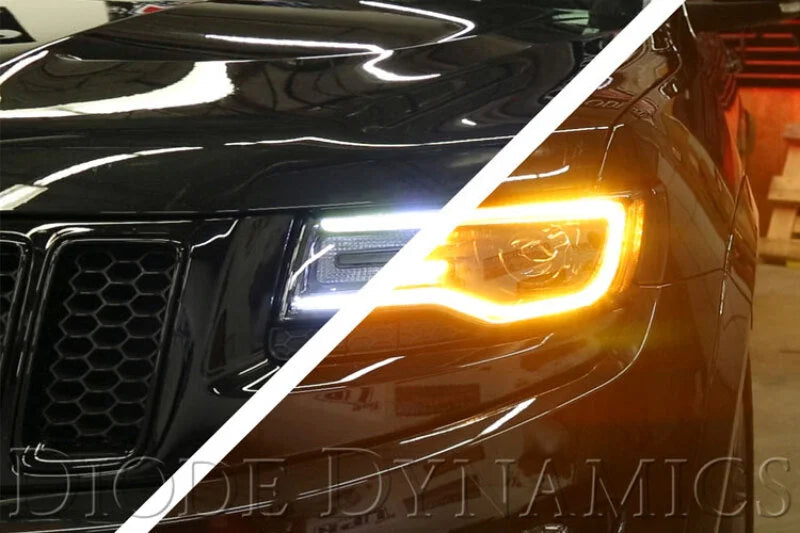 Diode Dynamics 14-21 Jeep Grand Cherokee Switchback LED Halos - Back View