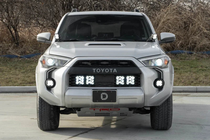 Diode Dynamics 14-23 Toyota 4Runner SS5 Stealth Grille LED 4-Pod Kit - Yellow Pro Driving - Additional View 5