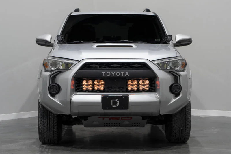 Diode Dynamics 14-23 Toyota 4Runner SS5 Stealth Grille LED 4-Pod Kit - Yellow Pro Driving - Additional View 8