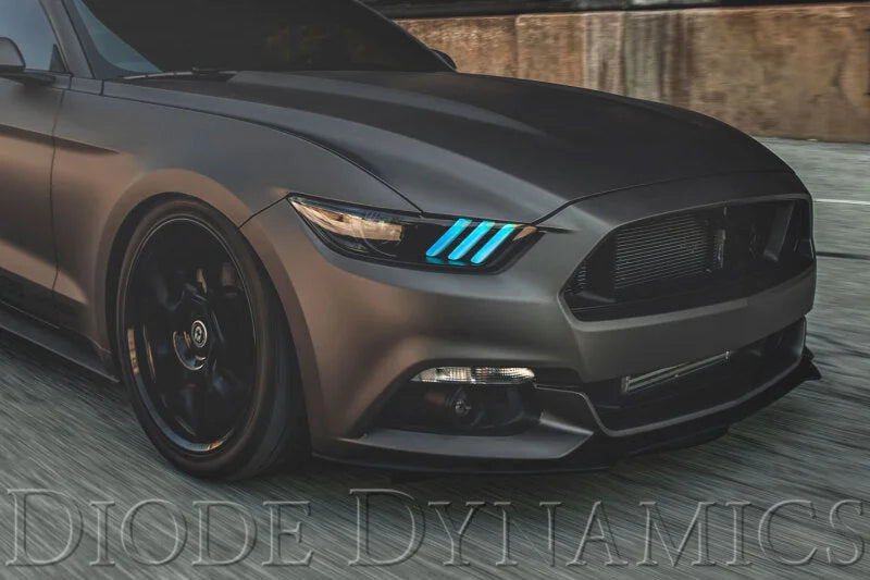 Diode Dynamics 15-17 Ford Mustang RGBW DRL LED Boards - Side View