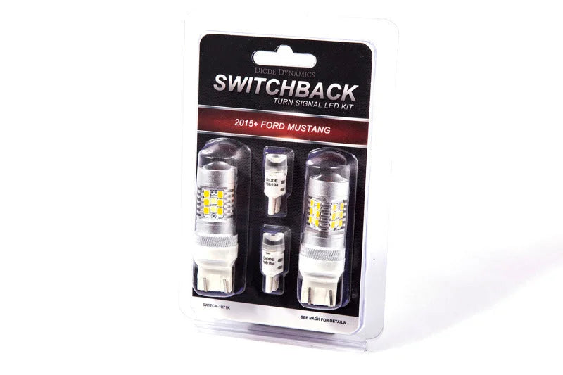 Diode Dynamics 15-17 Ford Mustang Switchback Turn Signal LED Kit - Side View