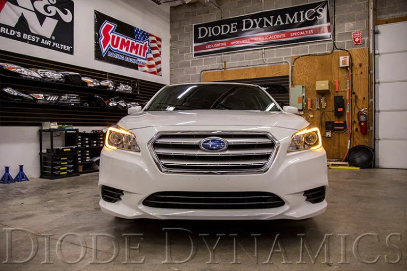 Diode Dynamics 15-17 Subaru Legacy/Outback C-Light Switchback LED Halos - Back View