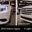 Load image into Gallery viewer, Diode Dynamics 15-17 Subaru Legacy/Outback C-Light Switchback LED Halos - Installation View