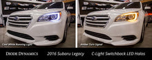 Load image into Gallery viewer, Diode Dynamics 15-17 Subaru Legacy/Outback C-Light Switchback LED Halos - Installation View