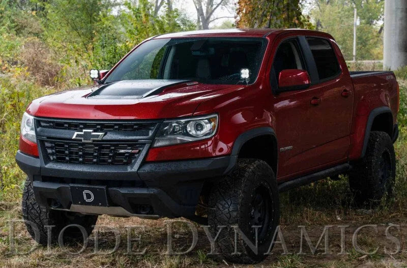 Diode Dynamics 15-21 Colorado/Canyon SS3 LED Ditch Light Kit - Pro White Combo - Installation View