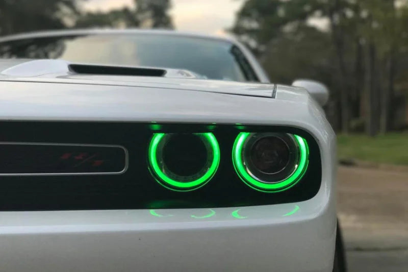 Diode Dynamics 15-21 Dodge Challenger RGBW DRL LED Boards - Installation View