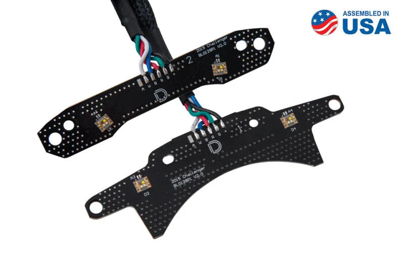 Diode Dynamics 15-21 Dodge Challenger RGBW DRL LED Boards - Additional View 7