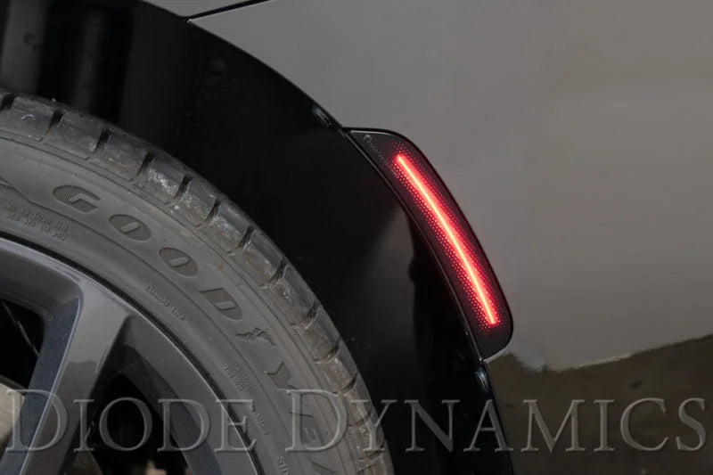 Diode Dynamics 15-21 Dodge Charge LED Sidemarkers - Clear (set) - Side View