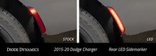 Load image into Gallery viewer, Diode Dynamics 15-21 Dodge Charge LED Sidemarkers - Clear (set) - Back View