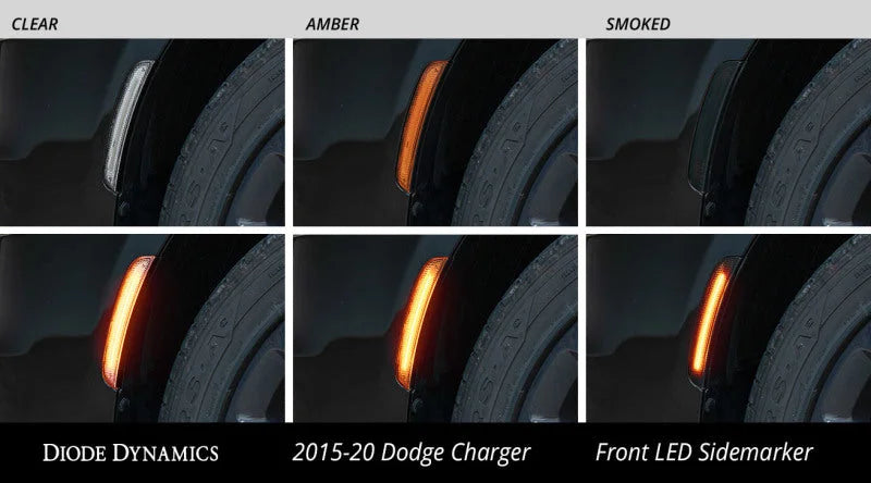 Diode Dynamics 15-21 Dodge Charge LED Sidemarkers - Clear (set) - Additional View 7
