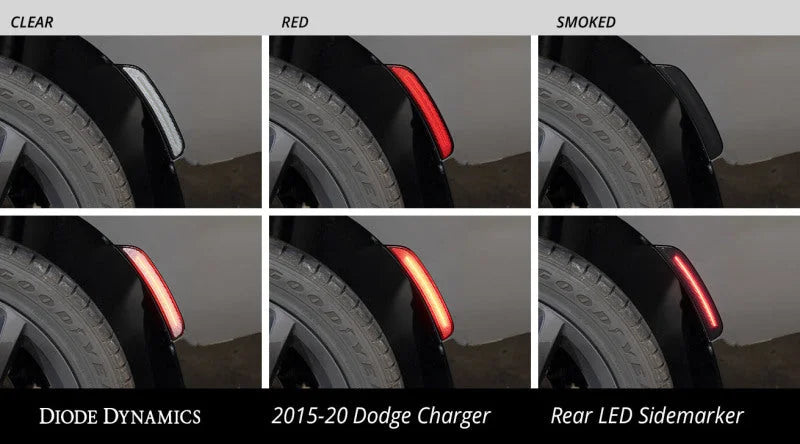 Diode Dynamics 15-21 Dodge Charge LED Sidemarkers - Clear (set) - Additional View 9