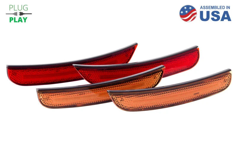 Diode Dynamics 15-21 Dodge Charger LED Sidemarkers - Amber Red (set) - Main Product View