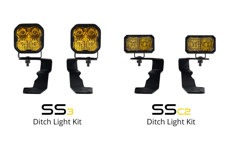 Diode Dynamics 15-21 Subaru WRX/STi Pro SS3 LED Ditch Light Kit - Yellow Combo - Additional View 7